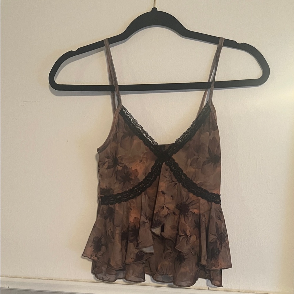 Windsor Black and Brown Floral Camisole